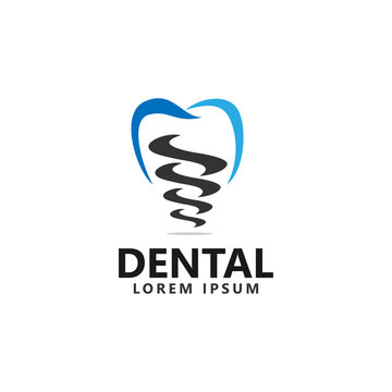dental logo vector design modern
