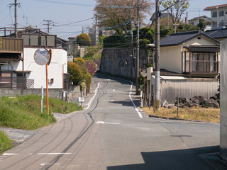 Fototapeta na wymiar 日本の住宅地の風景