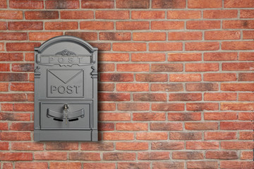 Vintage metal mail box