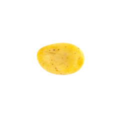 Young potato isolated on white background. Harvest new. 