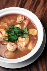 thai tom yum kung spicy and sour shrimp soup