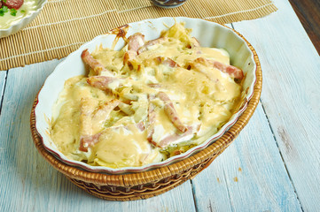 Creamy Potato, Bacon  Brie Tartiflette