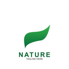 Leaf design logo Template