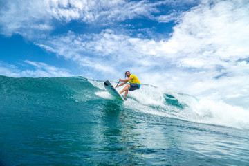 surfing in Mauritius - obrazy, fototapety, plakaty