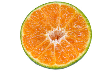 Perfectly retouched sliced orange isolated on the white background.
orange slice, clipping path, isolated on white background full depth of field.
