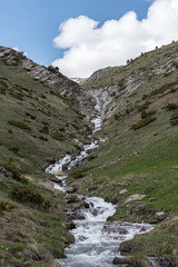 Montaup river in Canillo, Andorra in spring