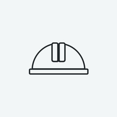 Helmet vector icon illustration sign