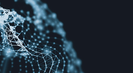 Technology modern dynamic plasma energy futuristic virtual technology background,  digitally generated image. 3D illustration