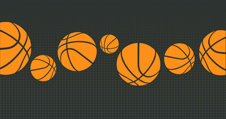 abstract basketball background vector