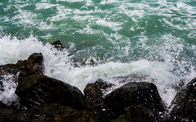 Sea beach of dwarkadhish temple of somenath Gujarat India

