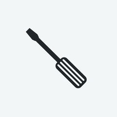 Screwdriver vector icon illustration sign