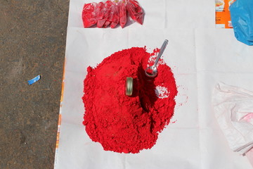 Pile Of Red Powder
