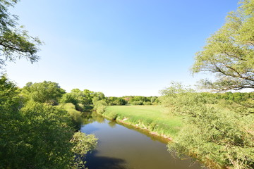 Die Leine bei Hannover im Frühling