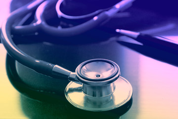 stethoscope with healthcare and medical service concept