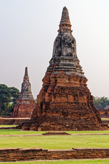 Fototapeta na wymiar Wat Chaiwatthanaram temple in Ayuthaya Historical Park - Thailand