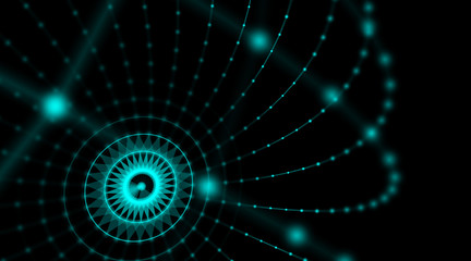 Technology modern dynamic plasma energy futuristic virtual technology background,  digitally generated image. 3D illustration