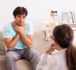 Young patient visiting psychologist for therapy