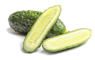 cucumber on a white background