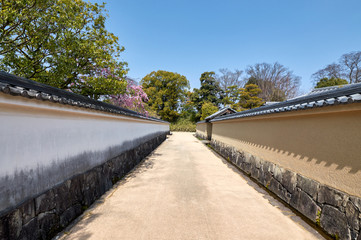 Koko-en Japanese garden in Himeji, Japan