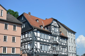 Fototapeta na wymiar Particolar of the city of Marburg, Germany