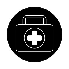 Obraz premium medical kit isolated style icon