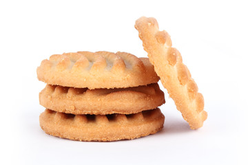 Cookies isolated on white background