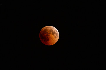 Blood Moon, Lunar Eclipse, dark sky, Turkey