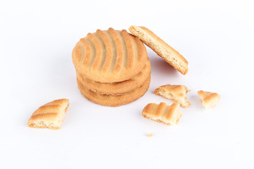 Cookies isolated on white background