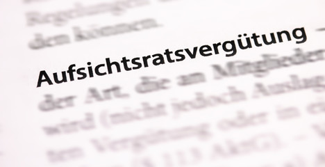 Aufsichtsratsvergütung, Vergtütung des Aufsichtsrats