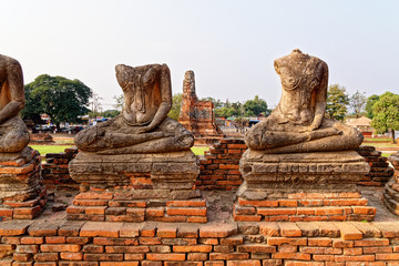 Obraz premium Wat Chaiwatthanaram temple in Ayuthaya Historical Park - Thailand