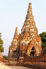 Wat Chaiwatthanaram temple in Ayuthaya Historical Park - Thailand
