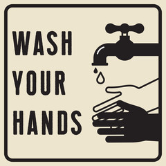 Hands under the water tap. Personal hygiene.