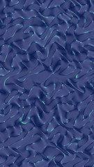 Fototapeta premium Graphic illustration - liquid pattern dark blue color. Modern abstract background. Design wallpaper. 3D illustration