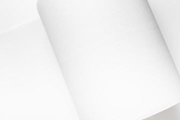 White large big roll of paper towel, textured background