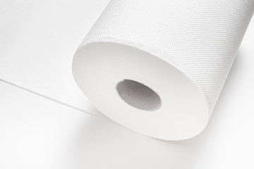 White large big roll of paper towel