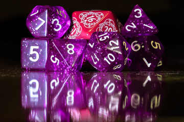 Set of role playing dice