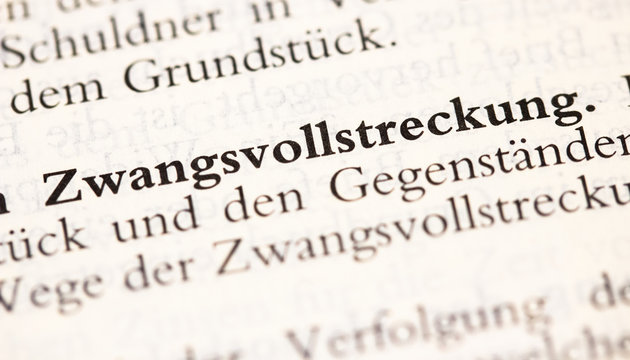 Zwangsvollstreckung Definition