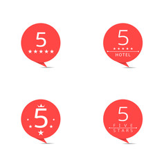 Five star badge set