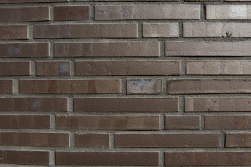 Texture of brownish brick wall