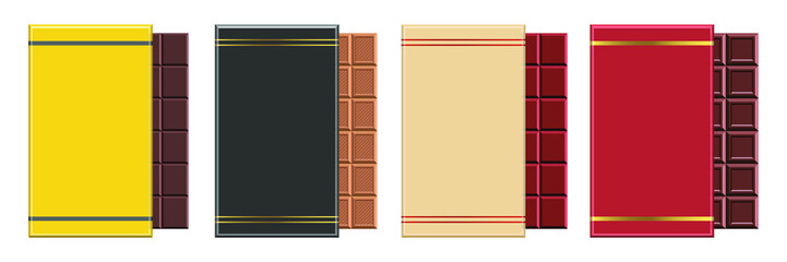 Fototapeta na wymiar Chocolate bar vector design illustration isolated on white background 