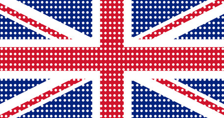 The national flag of the United Kingdom. UK flag.