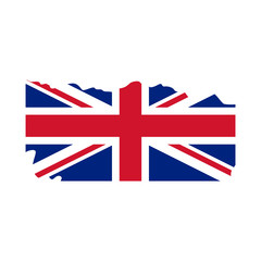 Fototapeta na wymiar The national flag of the United Kingdom. UK flag.