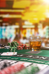 Casino Black Jack table