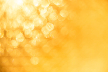 Yellow bokeh background. Summer hot and sun concept