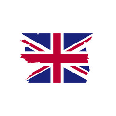 The national flag of the United Kingdom. UK flag.