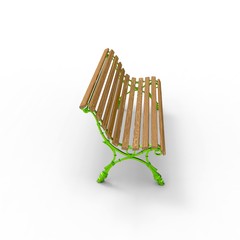 3d image of aluminum bench new Europe 5