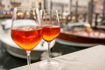 Aperol spritz in Venice, Italy