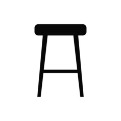 vector illustration of chair isolated icon