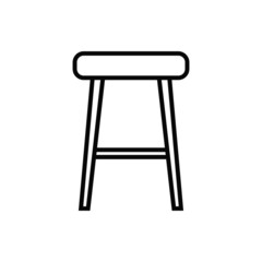 vector illustration of chair isolated icon