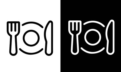  Restaurant and Food Line Icons vector design 
